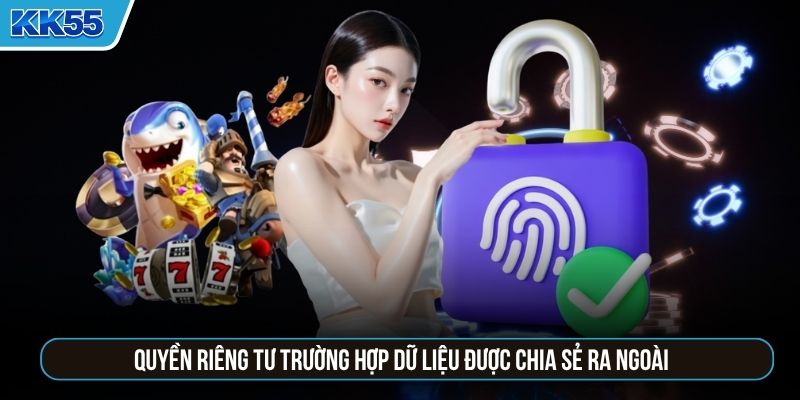 Quyền riêng tư trường hợp dữ liệu được chia sẻ ra ngoài