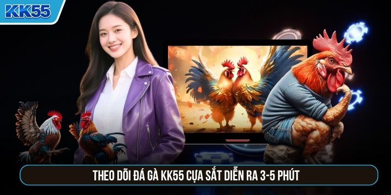 Theo dõi đá gà KK55 cựa sắt diễn ra 3-5 phút