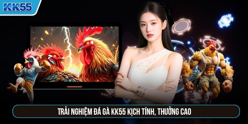 Trải nghiệm đá gà KK55 kịch tính, thưởng cao